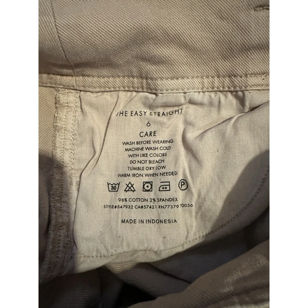 Ann Taylor Women's The Easy Straight Leg Jeans‎ Tan Size 6